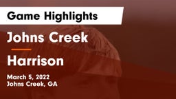 Johns Creek  vs Harrison  Game Highlights - March 5, 2022