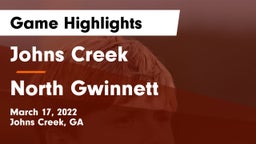 Johns Creek  vs North Gwinnett  Game Highlights - March 17, 2022