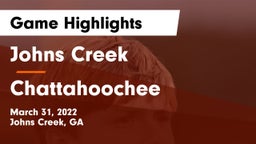 Johns Creek  vs Chattahoochee  Game Highlights - March 31, 2022