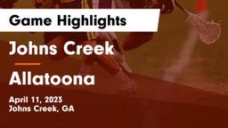 Johns Creek  vs Allatoona  Game Highlights - April 11, 2023