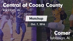 Matchup: Central of Coosa Cou vs. Comer  2016