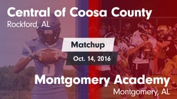 Matchup: Central of Coosa Cou vs. Montgomery Academy  2016