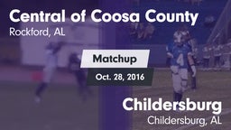 Matchup: Central of Coosa Cou vs. Childersburg  2016