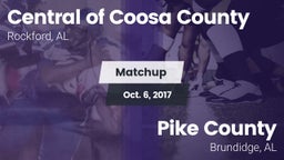 Matchup: Central of Coosa Cou vs. Pike County  2017