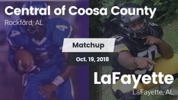 Matchup: Central of Coosa Cou vs. LaFayette  2018