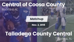 Matchup: Central of Coosa Cou vs. Talladega County Central  2018