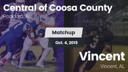 Matchup: Central of Coosa Cou vs. Vincent  2019