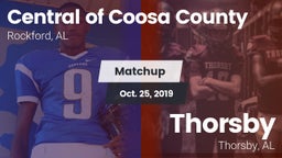 Matchup: Central of Coosa Cou vs. Thorsby  2019