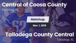 Matchup: Central of Coosa Cou vs. Talladega County Central  2019