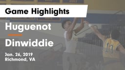 Huguenot  vs Dinwiddie  Game Highlights - Jan. 26, 2019