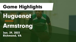 Huguenot  vs Armstrong  Game Highlights - Jan. 29, 2022