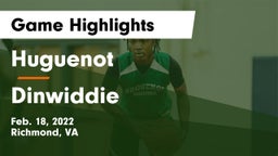 Huguenot  vs Dinwiddie  Game Highlights - Feb. 18, 2022