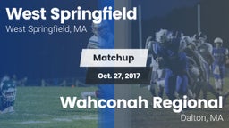 Matchup: West Springfield vs. Wahconah Regional  2017