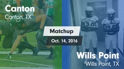 Matchup: Canton vs. Wills Point  2016