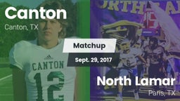 Matchup: Canton vs. North Lamar  2017