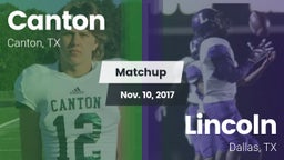Matchup: Canton vs. Lincoln  2017
