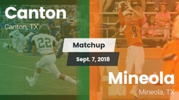 Matchup: Canton vs. Mineola  2018