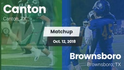 Matchup: Canton vs. Brownsboro  2018