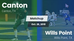 Matchup: Canton vs. Wills Point  2018