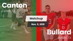Matchup: Canton vs. Bullard  2018