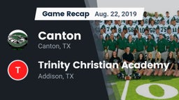 Recap: Canton  vs. Trinity Christian Academy  2019