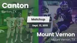 Matchup: Canton vs. Mount Vernon  2019