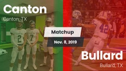 Matchup: Canton vs. Bullard  2019