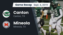 Recap: Canton  vs. Mineola  2019