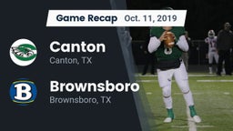 Recap: Canton  vs. Brownsboro  2019
