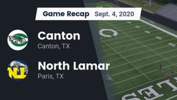 Recap: Canton  vs. North Lamar  2020