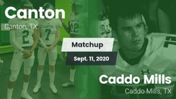 Matchup: Canton vs. Caddo Mills  2020