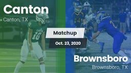 Matchup: Canton vs. Brownsboro  2020