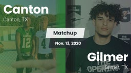 Matchup: Canton vs. Gilmer  2020