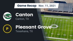 Recap: Canton  vs. Pleasant Grove  2021