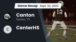 Recap: Canton  vs. CenterHS 2023