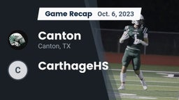 Recap: Canton  vs. CarthageHS 2023