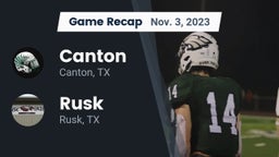 Recap: Canton  vs. Rusk  2023