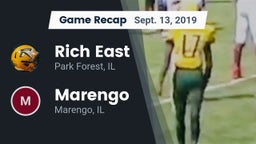 Recap: Rich East  vs. Marengo  2019