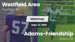 Matchup: Westfield Area vs. Adams-Friendship  2019