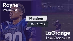 Matchup: Rayne vs. LaGrange  2016