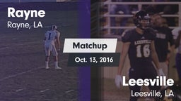 Matchup: Rayne vs. Leesville  2016