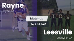 Matchup: Rayne vs. Leesville  2018