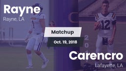 Matchup: Rayne vs. Carencro  2018