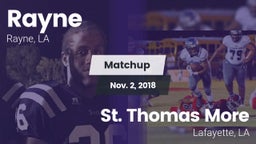 Matchup: Rayne vs. St. Thomas More  2018