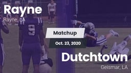 Matchup: Rayne vs. Dutchtown  2020