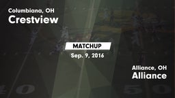 Matchup: Crestview vs. Alliance  2016