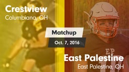 Matchup: Crestview vs. East Palestine  2016