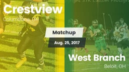 Matchup: Crestview vs. West Branch  2017