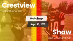 Matchup: Crestview vs. Shaw  2017