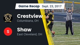 Recap: Crestview  vs. Shaw  2017